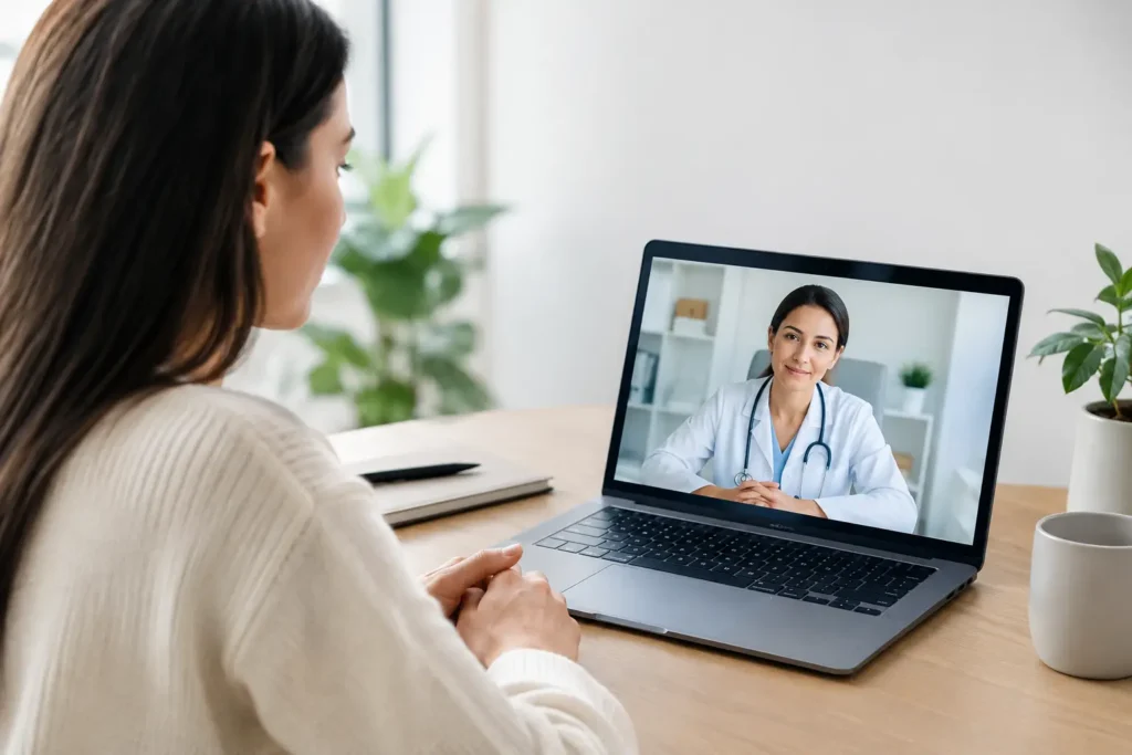 Experiencia de consulta confidencial online segura